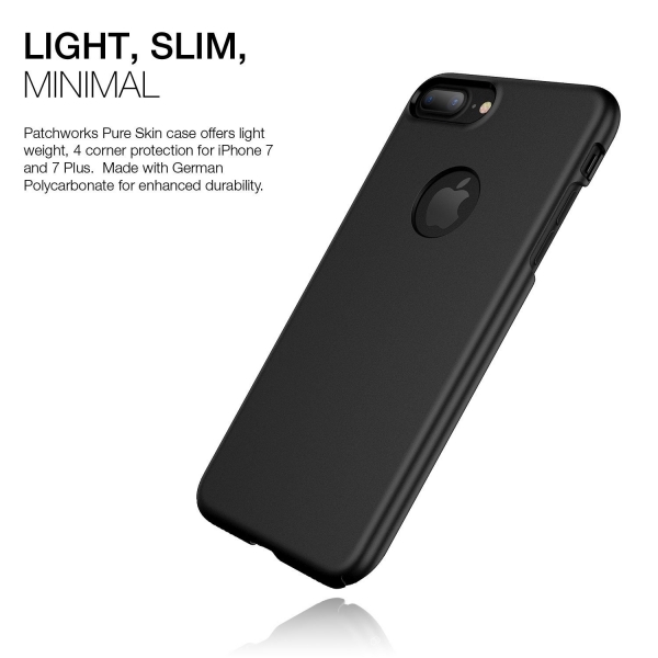 Patchworks iPhone 7 Plus Thin Fit Hard K�l�f-Matte Black