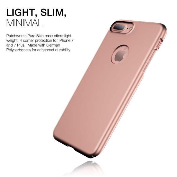Patchworks iPhone 7 Plus Thin Fit Hard K�l�f-Rose Gold