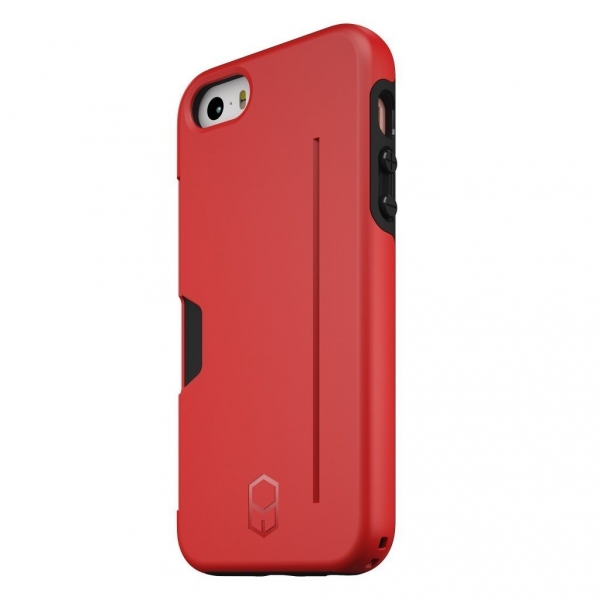 Patchworks Apple iPhone SE/5S/5 ITG Level Pro Kartlkl Klf (Mil-STD 815G)-Red