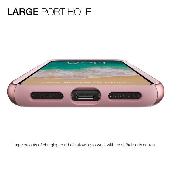 Patchworks Apple iPhone X Chroma Serisi Klf (MIL-STD-810G)-Pink