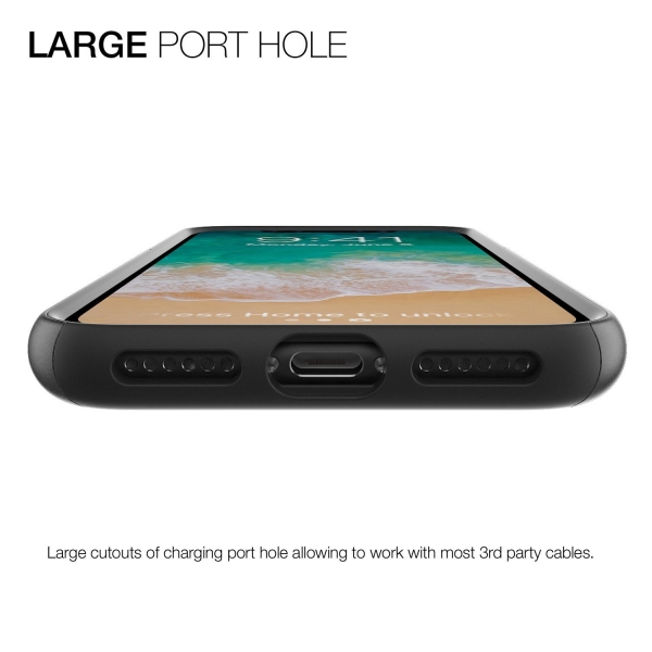 Patchworks Apple iPhone X Chroma Serisi Klf (MIL-STD-810G)-Black