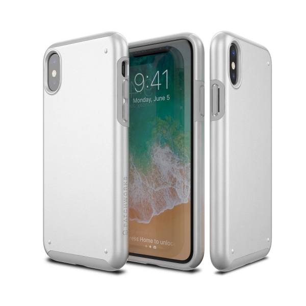 Patchworks Apple iPhone X Chroma Serisi Klf (MIL-STD-810G)-White