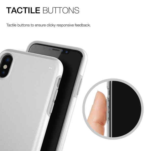 Patchworks Apple iPhone X Chroma Serisi Klf (MIL-STD-810G)-White