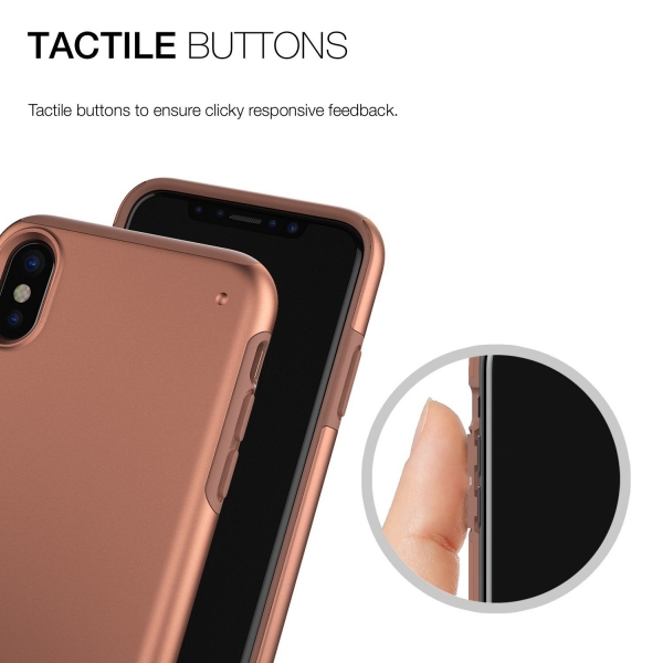 Patchworks Apple iPhone X Chroma Serisi Klf (MIL-STD-810G)-Gold