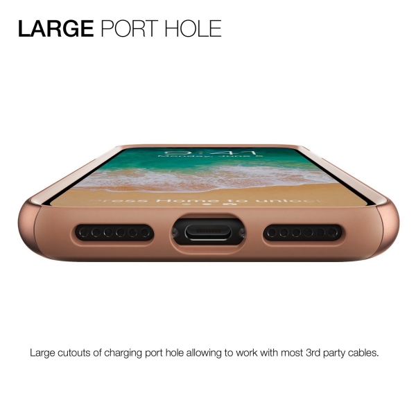 Patchworks Apple iPhone X Chroma Serisi Klf (MIL-STD-810G)-Gold