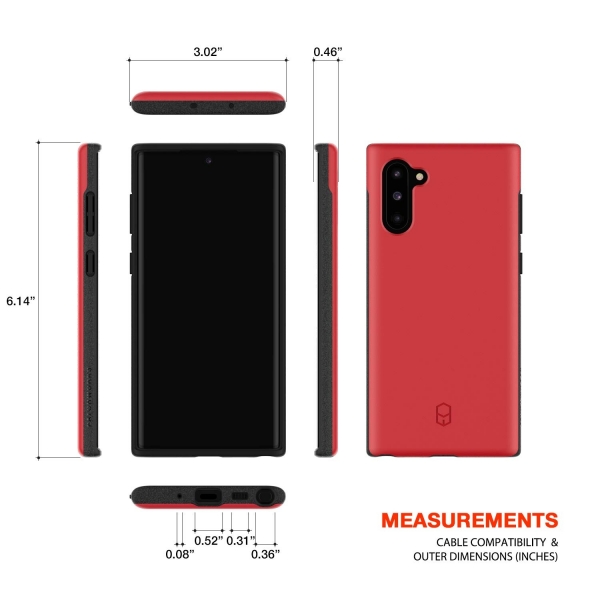 Patchworks Galaxy Note 10 Level ITG Klf (MIL-STD-810G)-Red