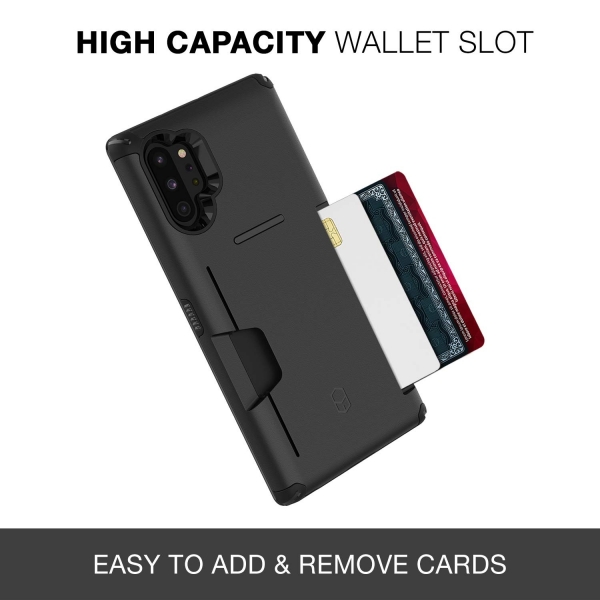 Patchworks Galaxy Note 10 Plus Level Czdan Klf (MIL-STD-810G)-Black