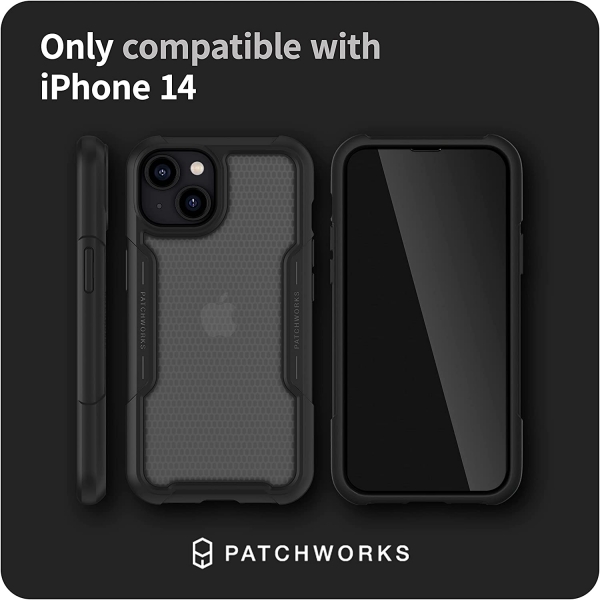 Patchworks Solid Serisi iPhone 14 Klf (MIL-STD-810G)