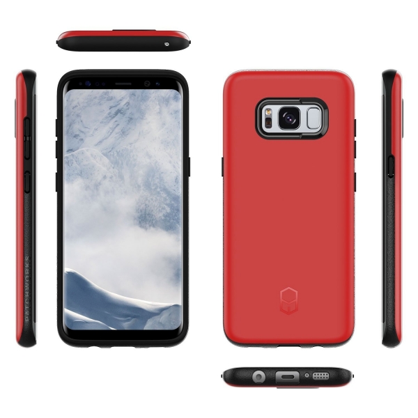 Patchworks Samsung Galaxy S8 Klf (Mil-STD-810G)-Red