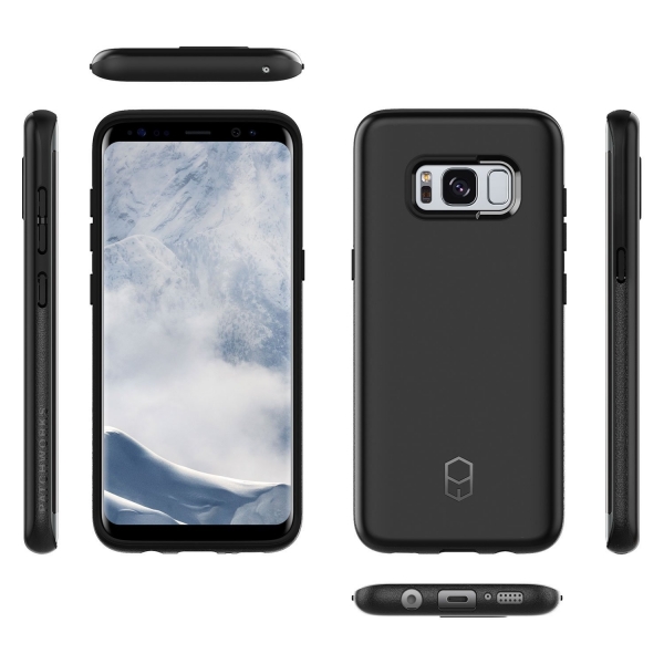 Patchworks Samsung Galaxy S8 Klf (Mil-STD-810G)-Black