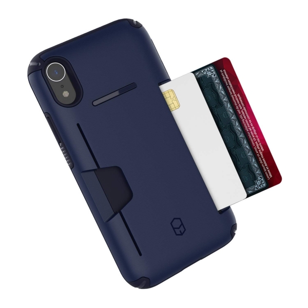 Patchworks iPhone XR Level Czdan Klf (MIL-STD-810G)-Navy