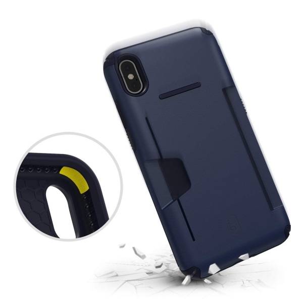 Patchworks iPhone XS Max Level Czdan Klf (MIL-STD-810G)-Navy