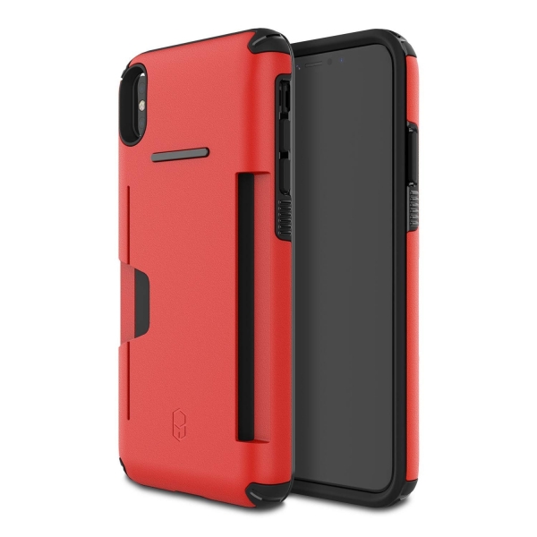 Patchworks iPhone XS Max Level Czdan Klf (MIL-STD-810G)-Red