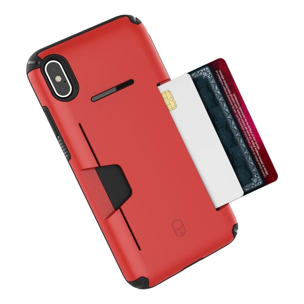 Patchworks iPhone XS Max Level Czdan Klf (MIL-STD-810G)-Red