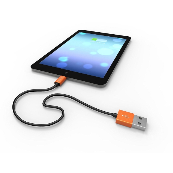 Pawtec Lightning to USB Kablo (1M)-Orange Aluminum Black  