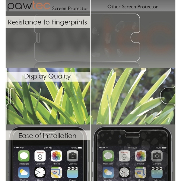 Pawtec iPhone 8 Temperli Cam Ekran Koruyucu (2 Adet)