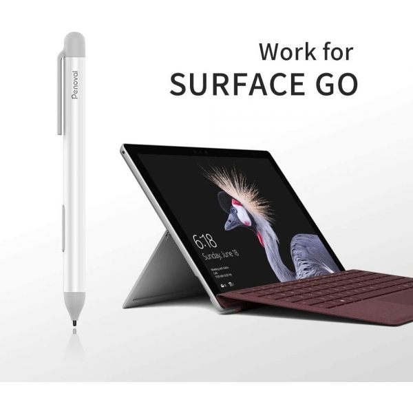 Penoval Microsoft Surface Go Stylus Kalem-White