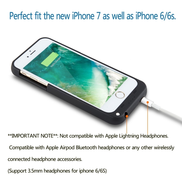 Peyou Apple iPhone 8 Bataryal� K�l�f (3200 mAh)
