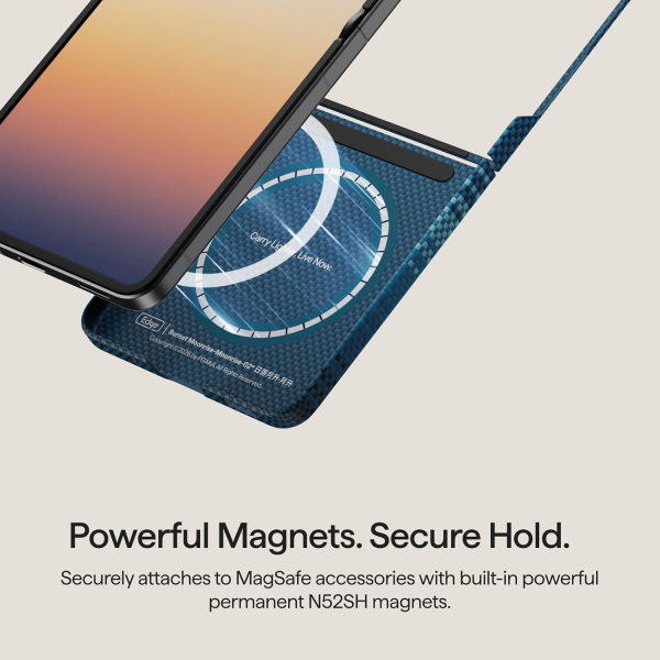 Pitaka Galaxy Z Flip 8 MagSafe �nce Koruyucu K�l�f-Moonrise
