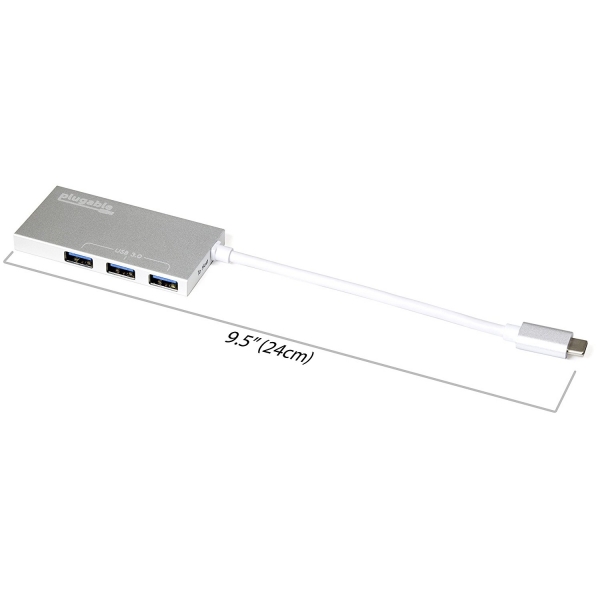 Plugable USB-C 3 Balantl USB 3.0 Hub Adaptr