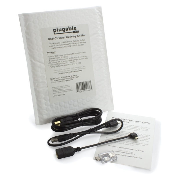 Plugable USB 3.1 Type-C Power Delivery Sniffer