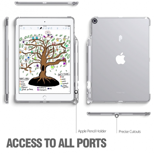 Poetic Apple iPad Lumos Serisi effaf Klf (9.7 in)-Clear
