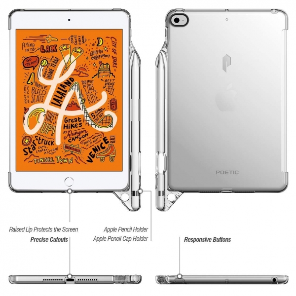 Poetic Apple iPad Mini 5 Lumos Serisi effaf Klf-Clear