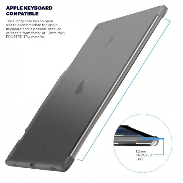 Poetic Apple iPad Pro Lumos Serisi effaf Klf (12.9 in)-Grey