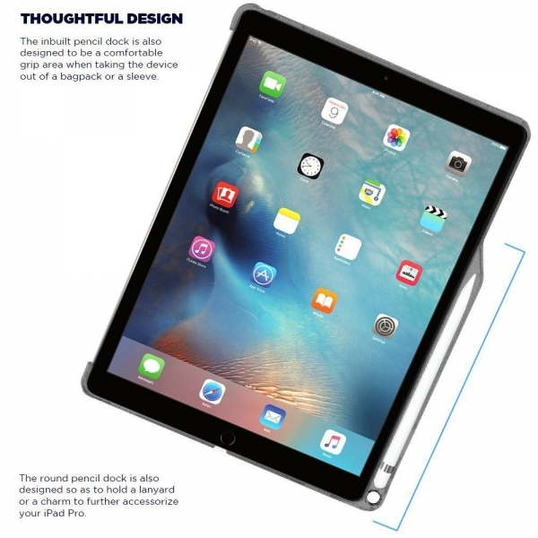 Poetic Apple iPad Pro Lumos Serisi effaf Klf (12.9 in)-Grey