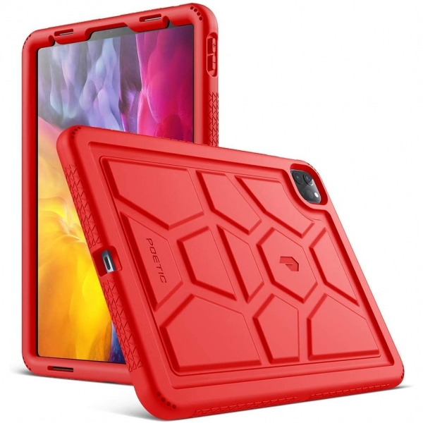 Poetic Apple iPad Pro TurtleSkin Serisi Klf (11 in)(2020)-Red