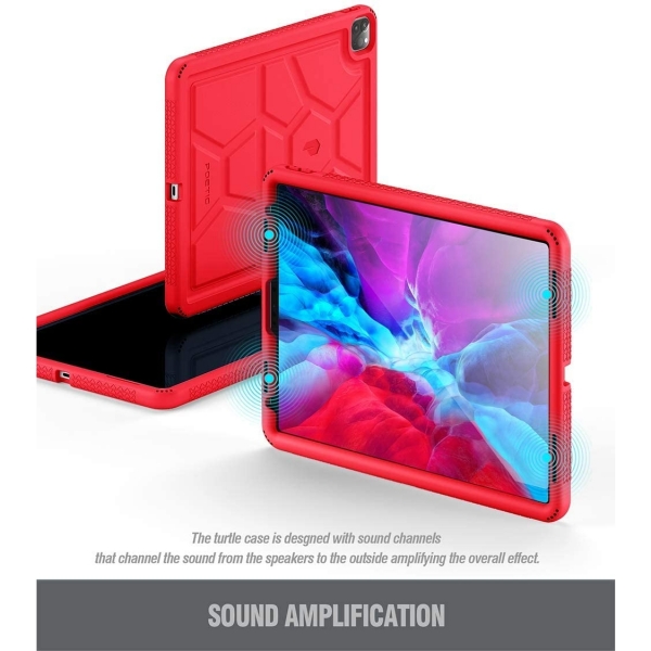 Poetic Apple iPad Pro TurtleSkin Serisi Kılıf (12.9 inç)(2020)-Red