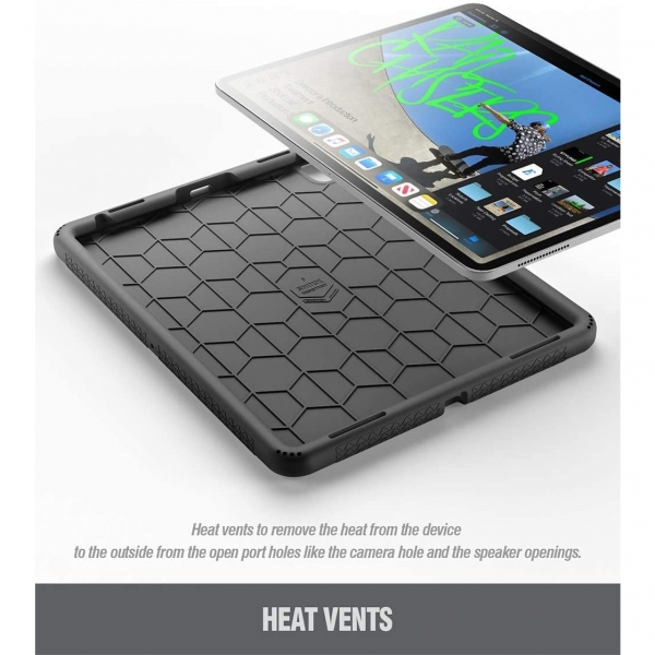 Poetic Apple iPad Pro TurtleSkin Serisi Kılıf (12.9 inç)(2020)-Black