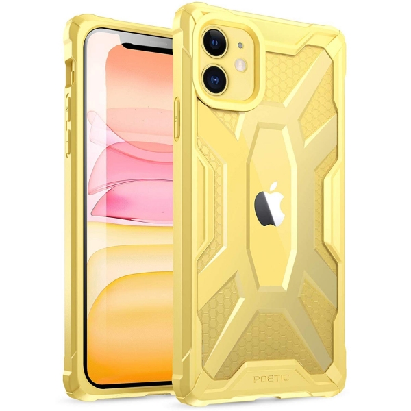 Poetic Apple iPhone 11 Affinity Serisi Klf (MIL-STD 810G)-Yellow