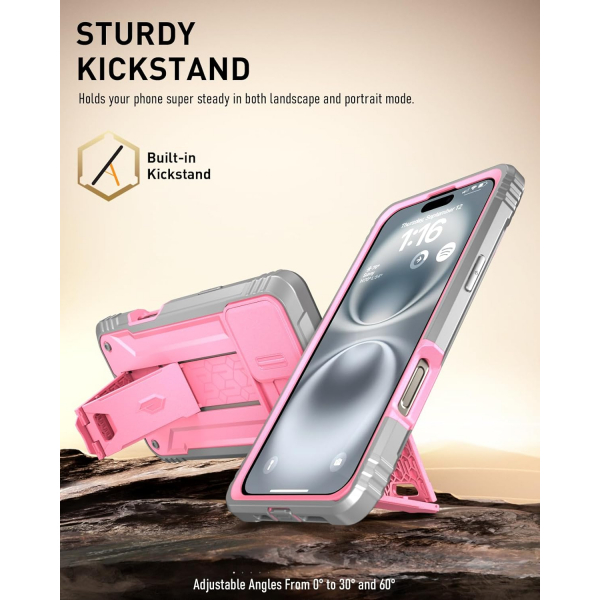 Poetic Apple iPhone 16 Revolution Klf -Pink