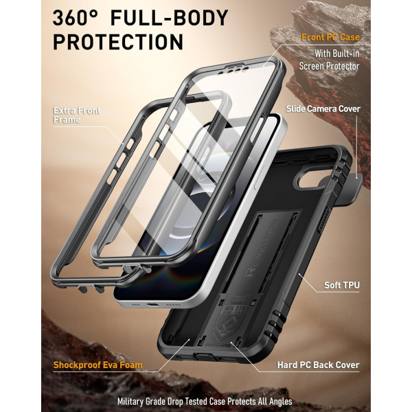 Poetic Apple iPhone 16e Revolution Klf -Black