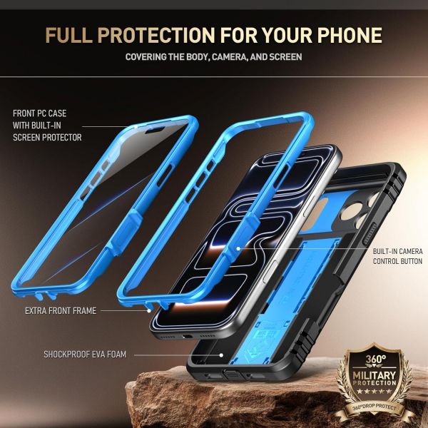 Poetic Apple iPhone 17 Pro Max Revolution Klf -Light Blue