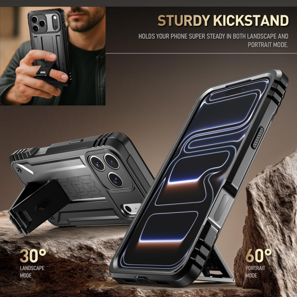 Poetic Apple iPhone 17 Pro Max Revolution Klf -Black