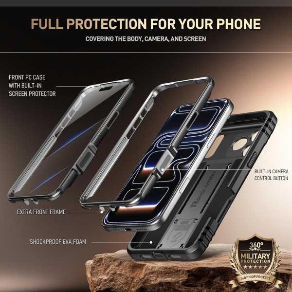 Poetic Apple iPhone 17 Pro Revolution Klf -Black