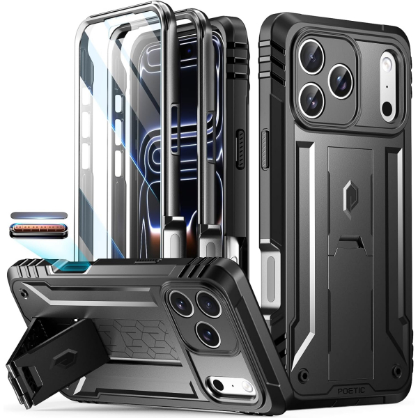 Poetic Apple iPhone 17 Pro Revolution Klf -Black