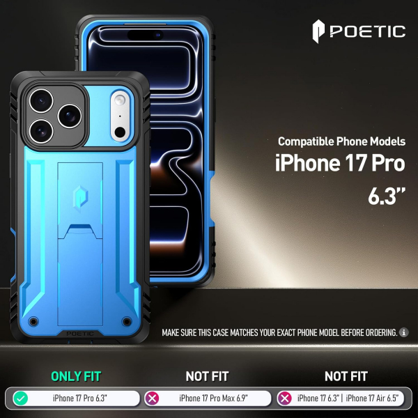 Poetic Apple iPhone 17 Pro Revolution Klf -Light Blue
