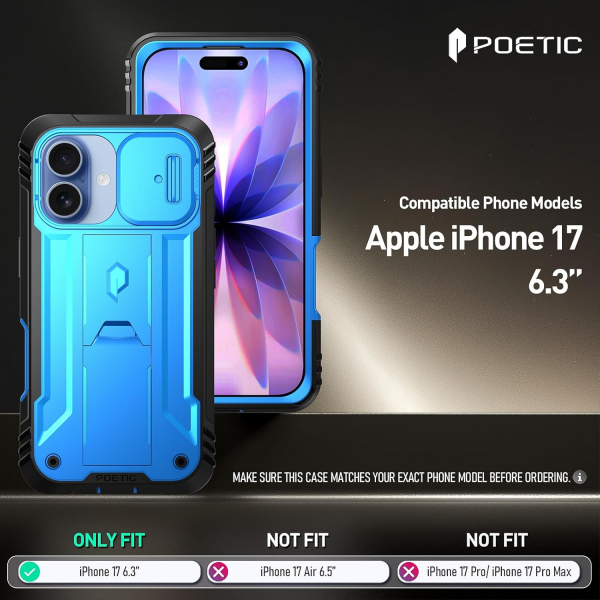 Poetic Apple iPhone 17 Revolution Klf -Light Blue