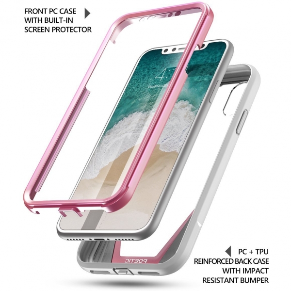 Poetic Apple iPhone XS / X Guardian Bumper Klf-Pink