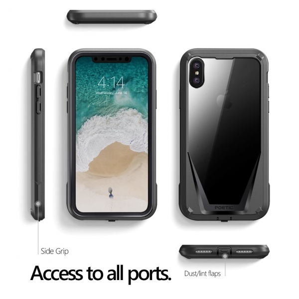 Poetic Apple iPhone XS / X Guardian Bumper Klf-Black