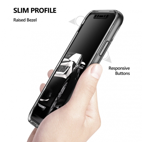 Poetic Apple iPhone XS / X Lucent Kaplama Bumper Klf-Black