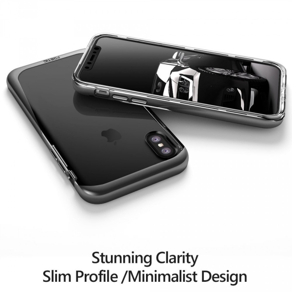 Poetic Apple iPhone XS / X Lucent Kaplama Bumper Klf-Black
