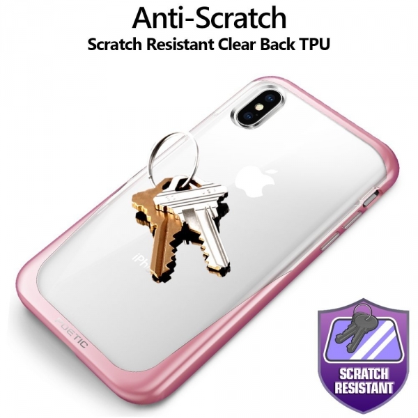 Poetic Apple iPhone XS / X Lucent Kaplama Bumper Klf-Rose Gold