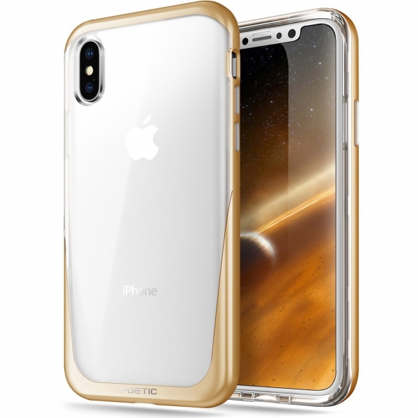 Poetic Apple iPhone XS / X Lucent Kaplama Bumper Klf-Gold