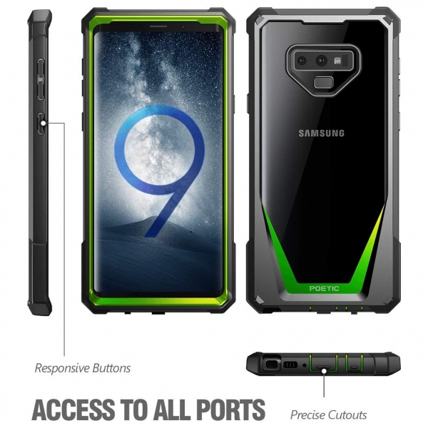 Poetic Galaxy Note 9 Guardian Rugged Bumper Klf-Green