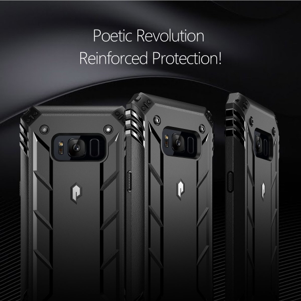 Poetic Galaxy S8 Plus Rugged Heavy Duty Klf-Black