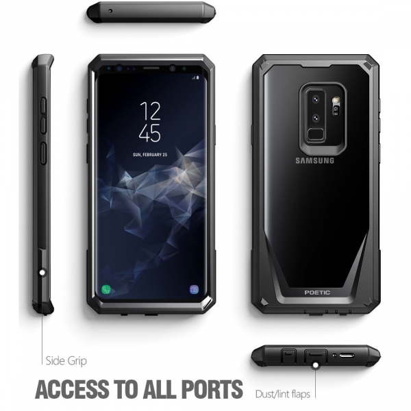 Poetic Galaxy S9 Plus Guardian Rugged Bumper Klf-Black
